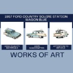 AJ095 1957 Ford Country Squire Station Wagon Blue 